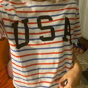 Usa striped tee (NWT)